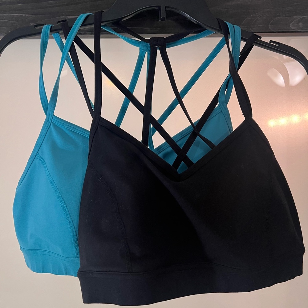Xersion cross back sports bras